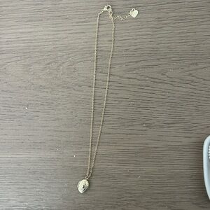 Altar'd State Gold Oval Pendant Necklace